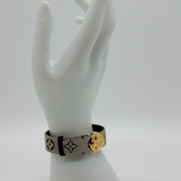 Louis Vuitton LV Bangle 3 pieces set Leather Monogram mini lin 3103854 - Picture 7 of 9